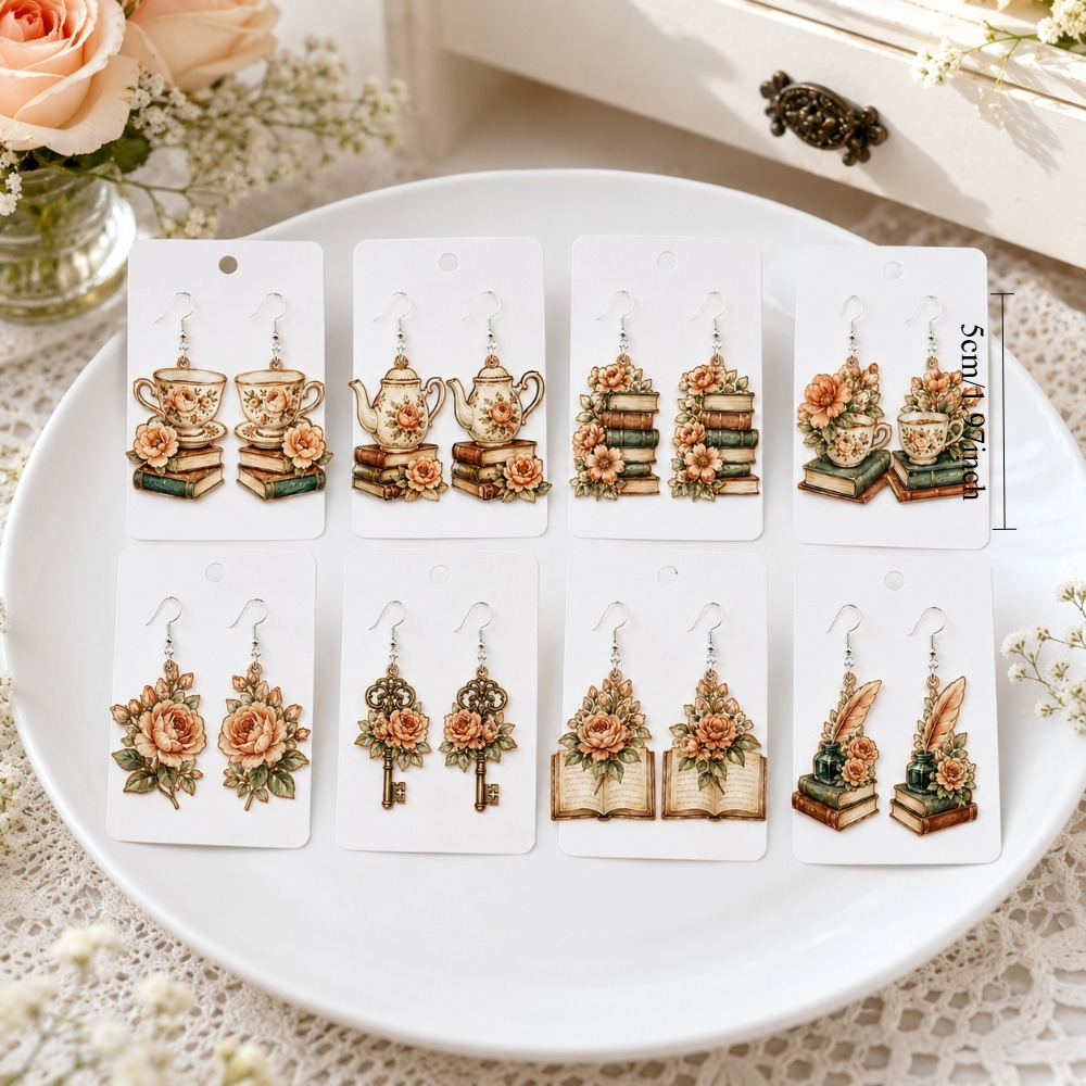 16pcs Bohemian Vintage Layered Ear Studs Set, Gift Ready